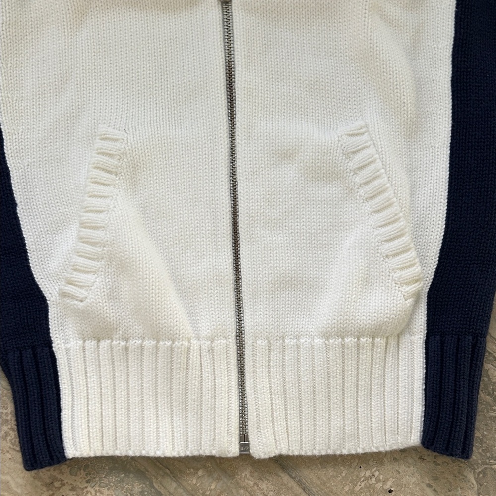 Ralph Lauren Blue Label US OPEN White and Navy Sweater size XS - Picture 5 of 7
